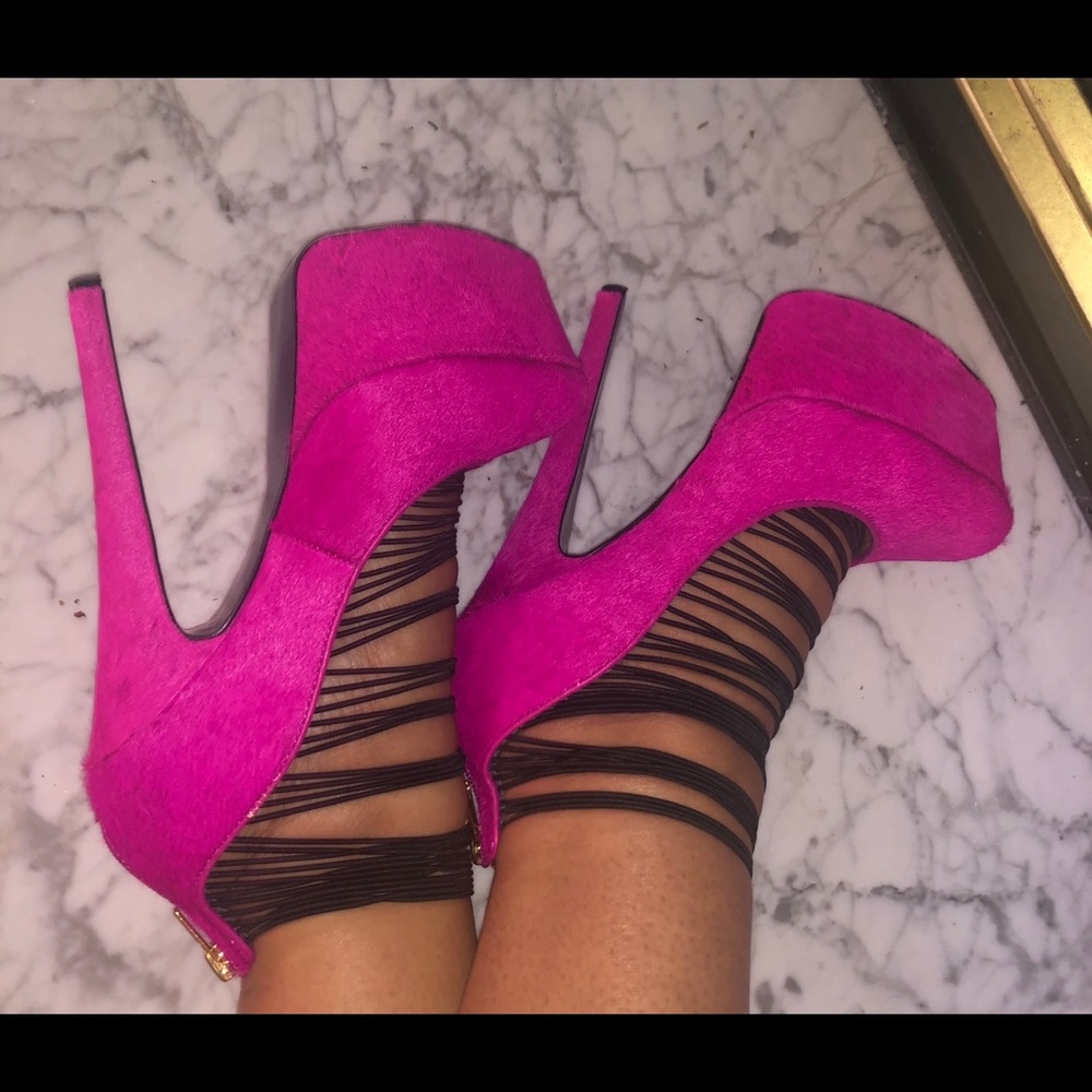 Luxe London Trash Passion Pink High Heels 👠